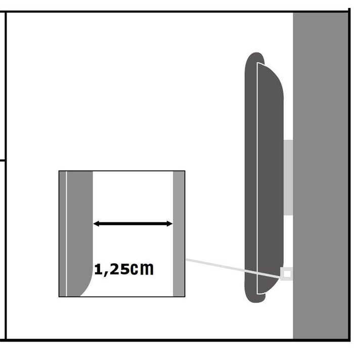 Techly Sieninis laikiklis TV LCD/LED/PDP 13-37'' 35 kg VESA slim juodas
