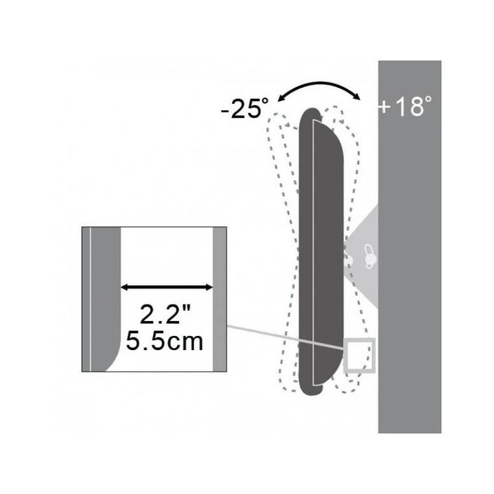 Techly Sieninis laikiklis TV LCD/LED/PDP 13-37'' 35 kg VESA palenkiamas juodas