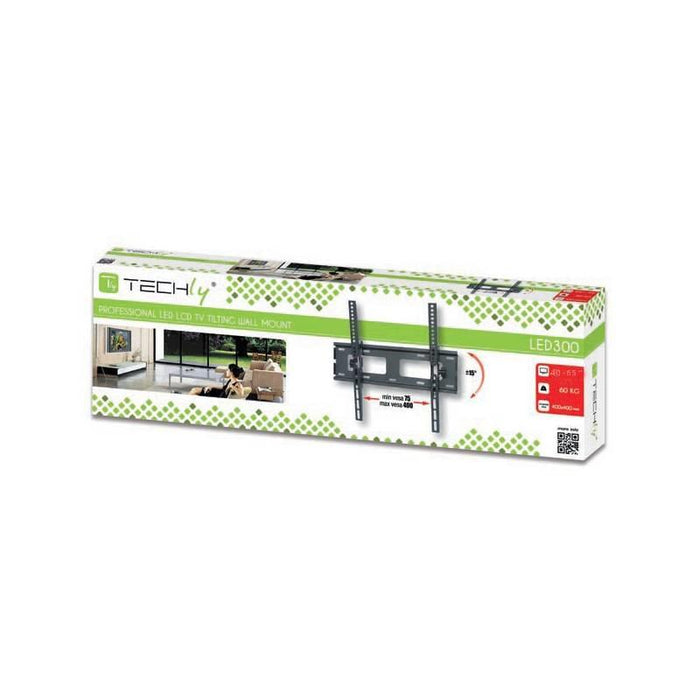 Techly Sieninis laikiklis TV LCD/LED/PDP 40-65'' 60 kg VESA palenkiamas juodas