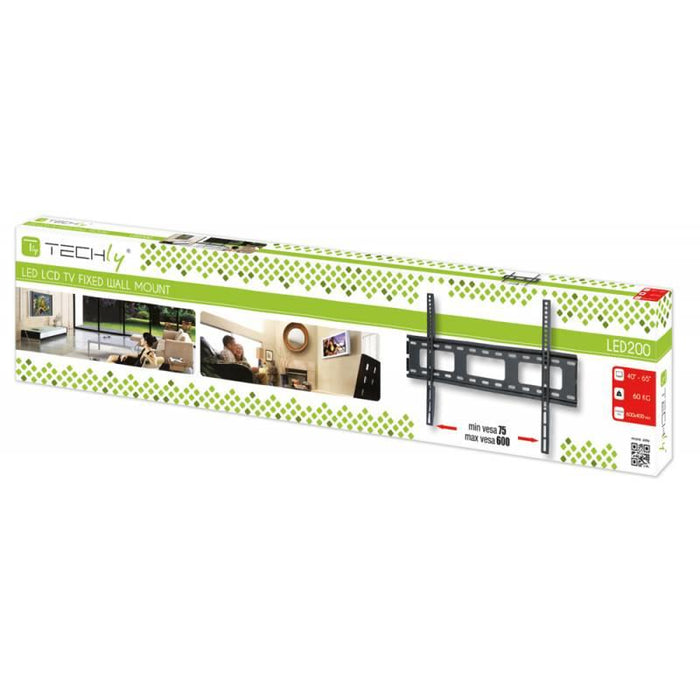 Techly Sieninis laikiklis  TV LCD/LED/PDP 40-65'' 60 kg VESA slim juodas