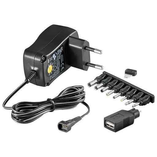Techly universalus pakrovėjas 3-12V 0.6A 7.2W su 7 kištukais