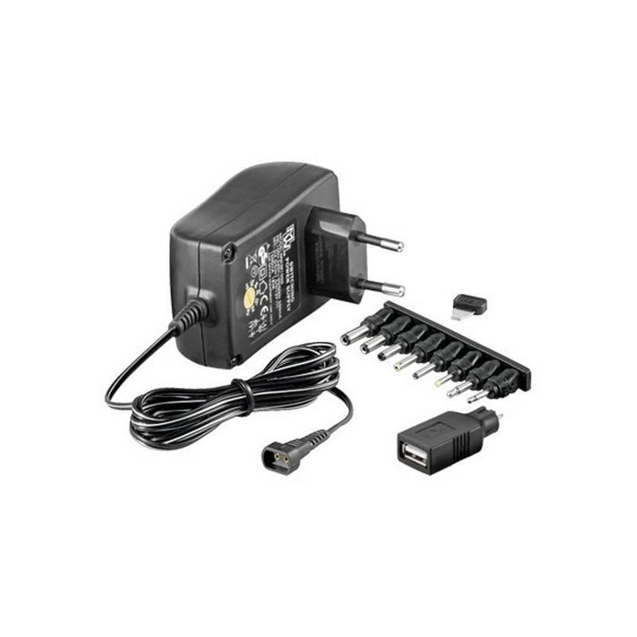 Techly universalus pakrovėjas 3-12V 1.5A 18W su 9 kištukais