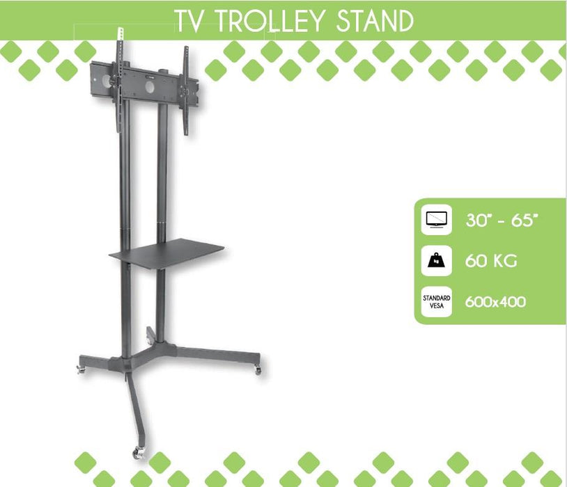 Mobilus stovas Techly sk TV LCD/LED/Plazma 30''-65'' 60kg VESA palenk. su lent.