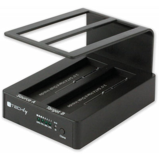 Dokingo stotelė Techly, USB 3.0 dviem diskam SATA 2.5''/3.5'', OTB, klonavimas