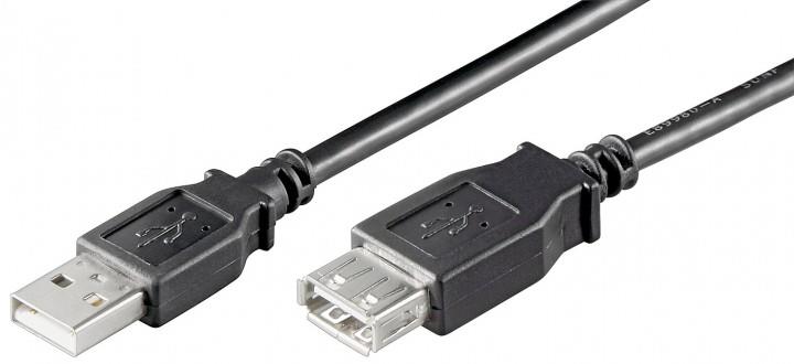Techly Hi-Speed USB 2.0 extension cable A-A M/F 30cm black
