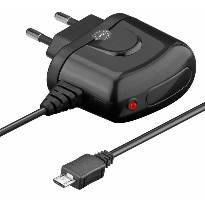 Techly Micro-USB charger 5V 2A with cable, black