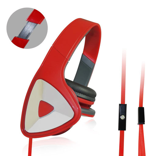 Stereo ausinės su mikrofonu Vakoss Garsumo valdymas SK-428HR Piros