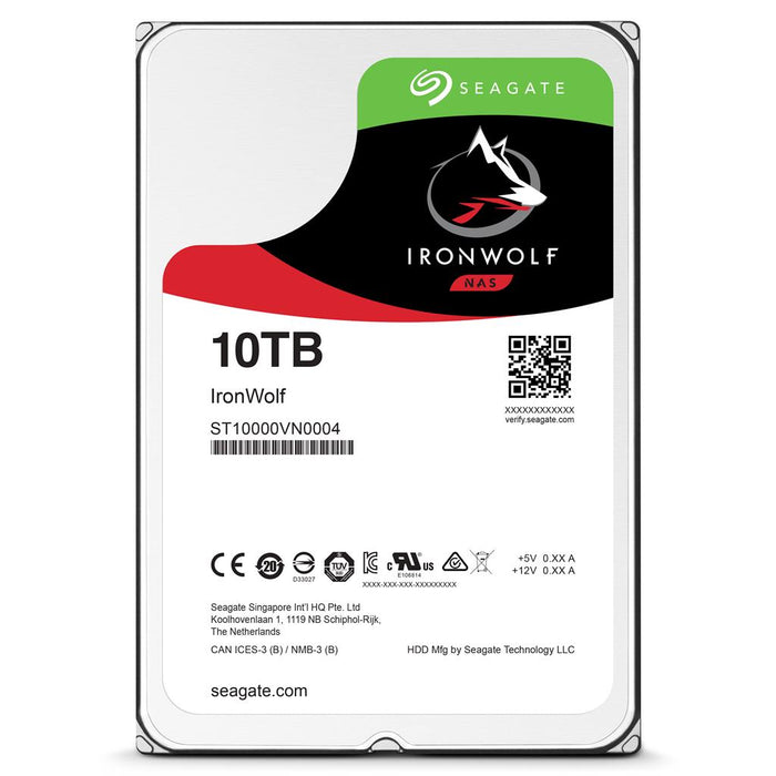 Seagate IronWolf HDD 3.5'' 10TB SATA3 7200RPM 256MB