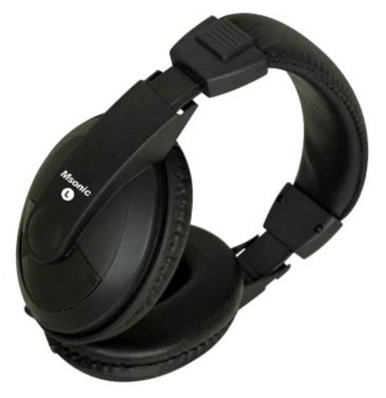 Stereo ausinės MSONIC Garsumo valdymas MH462K juodas