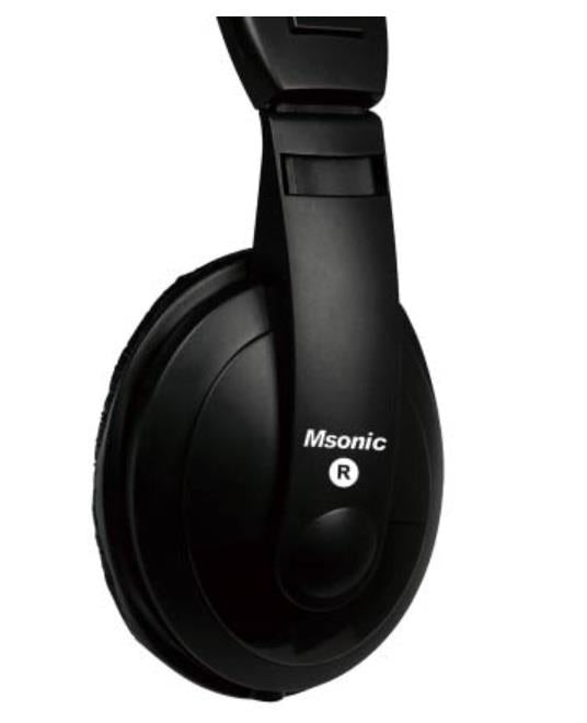 Stereo ausinės MSONIC Garsumo valdymas MH462K juodas