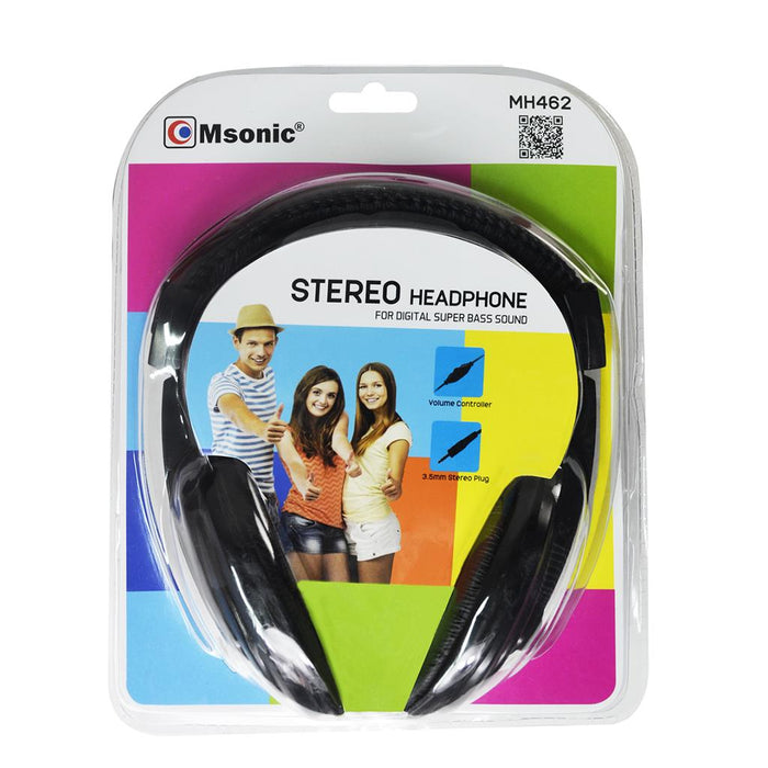 Stereo ausinės MSONIC Garsumo valdymas MH462K juodas