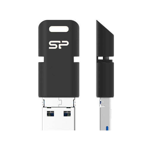 Silicon Power memory USB OTG Mobile C50 64GB, USB 3.1+micro USB+Type C, Black