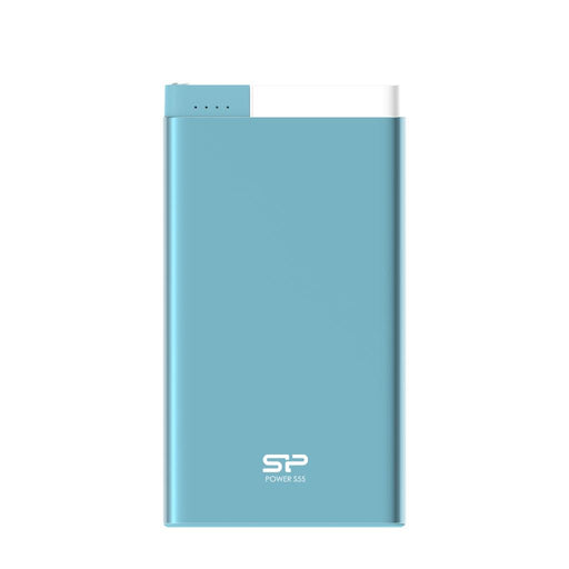 Nešiojamas įkroviklis Silicon Power S55 5000mAH, microUSB, Lightning, mėlynas