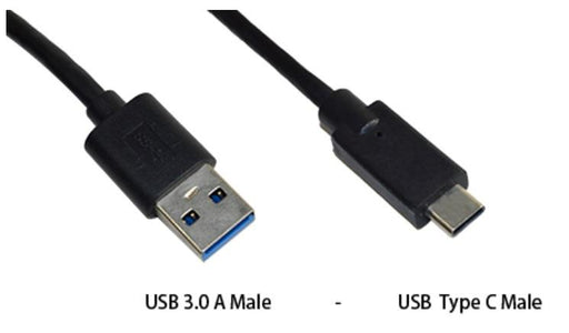 MSONIC USB 3.0 kabelis A - USB-C M/M  1m, Duomenų perdavimo ir įkrovimo, juodas