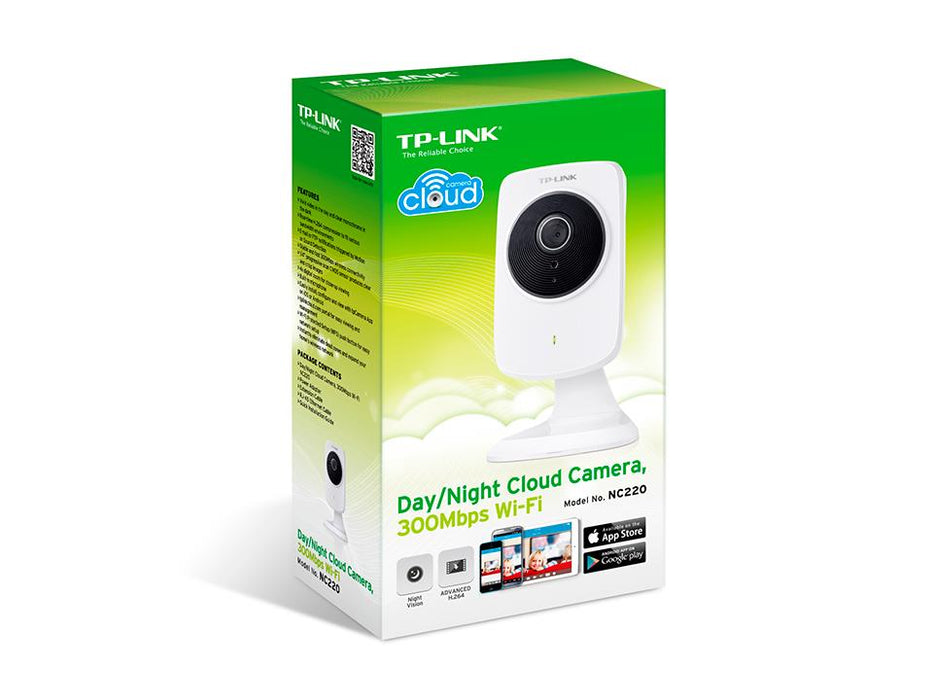 TP-Link NC220 WiFi N300 Cloud IP Camera,  M-JPEG,One way audio Day/Night