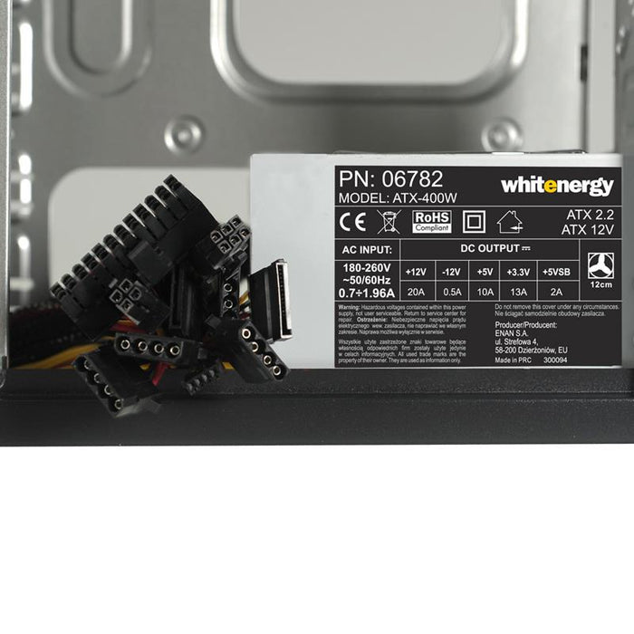 PC korpusas Whitenergy Midi Tower PC-3035 su PSU 400W ATX 2.2 12cm