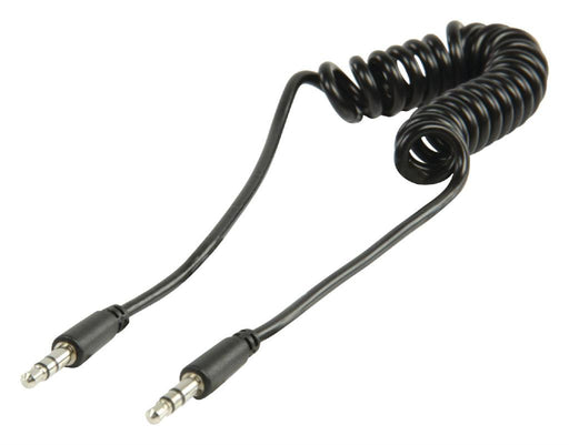 Suvyniotas kabelis Valueline 3.5mm stereo audio 1.00 m juodas