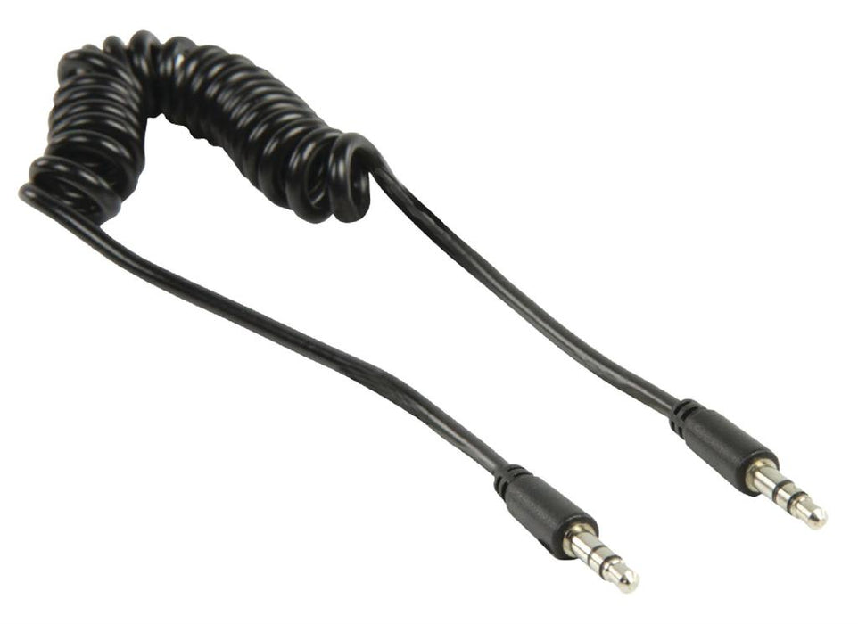 Suvyniotas kabelis Valueline 3.5mm stereo audio 1.00 m juodas