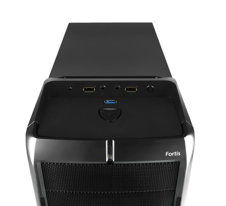 PC korpusas Tacens FORTIS, Midi Tower, USB3, Juodas
