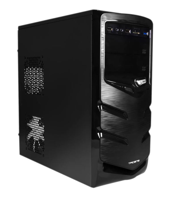 PC korpusas be PSU Tacens FERRO ATX, USB 3.0, Card Reader, Juodas