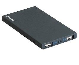 Maitinimo bankas Tracer 4000 mAh polymer tamsiai pilka