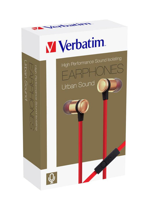 High Performance Sound Isolating Earphones with in-line microphone: GOLD