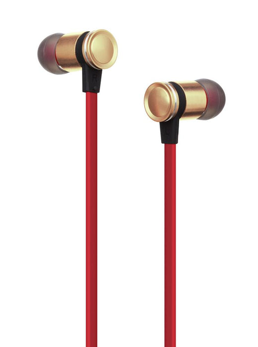 High Performance Sound Isolating Earphones with in-line microphone: GOLD