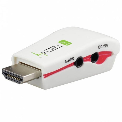 Techly Konverteris/ adapteris HDMI -->VGA M/F su audio, mini versija