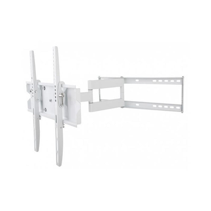 Sieninis laikiklis Techly TV LCD/LED/PDP 23-55'' 50kg VESA Reguliuojamas, baltas