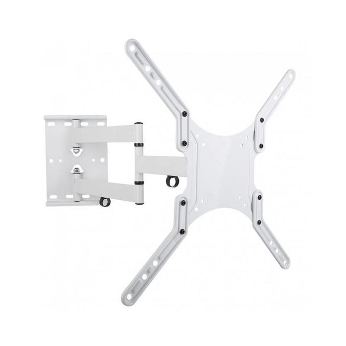 Sieninis laikiklis Techly TV LCD/LED/PDP dvigubas 23-55'' 45 kg VESA Baltas