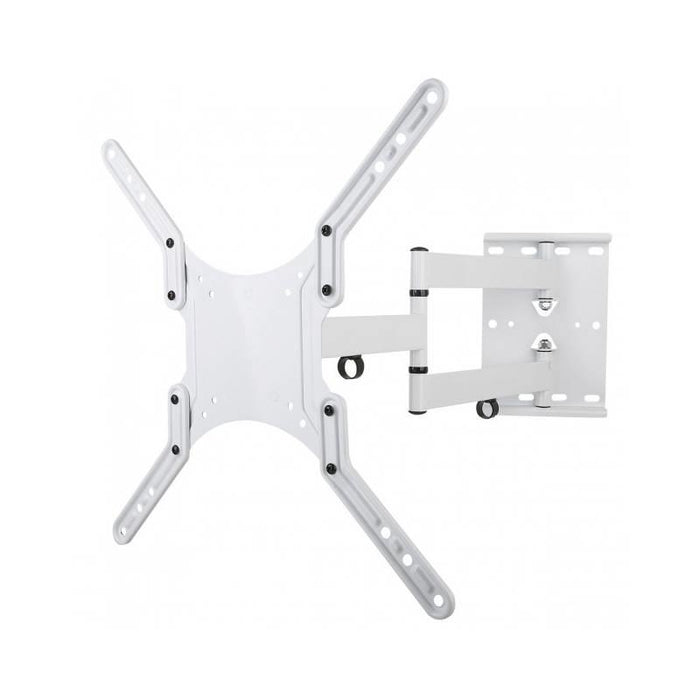 Sieninis laikiklis Techly TV LCD/LED/PDP dvigubas 23-55'' 45 kg VESA Baltas