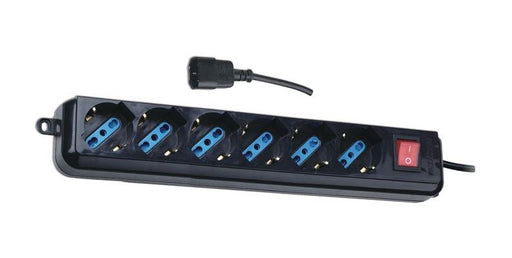 Maitinimo panelė Techly UPS 6 lizdai 1,5m juoda