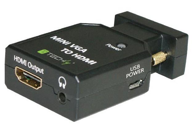 Techly VGA + 3,5mm audio HDMI konverteris adapteris M/F