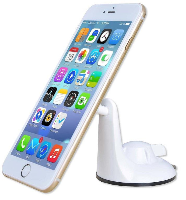 Techly magnetinis automobilinis telefono ar GPS laikiklis, baltas