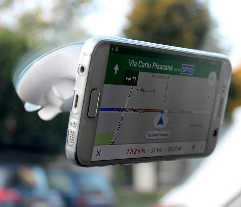 Techly magnetinis automobilinis telefono ar GPS laikiklis, baltas
