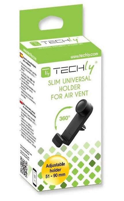 Techly telefonų ir GPS automobilinis laikiklis tvirtinamas ant ortakio, pasukama