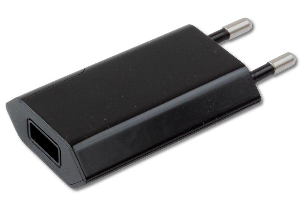 Techly plonas USB įkroviklis 230V -> 5V / 1A juodas