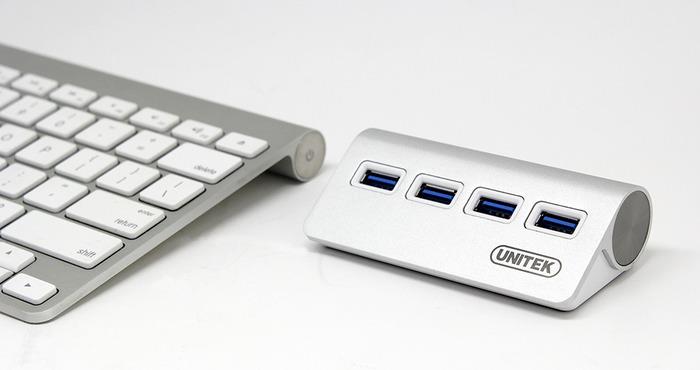 Unitek Hub 4x USB 3.0. aliuminis, Y-3186