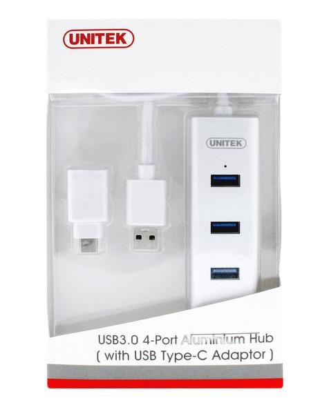 Unitek Hub 3x USB 3.0. + USB tipas-C, Y-3082B