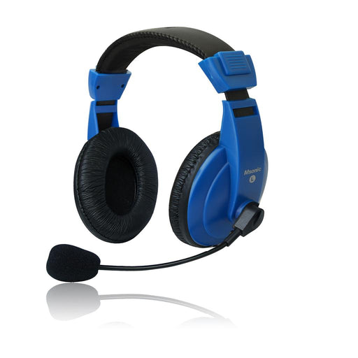 Stereo ausinės su mikrofonu MSONIC Garsumo valdymas Mėlynos