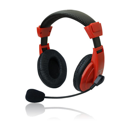 Stereo ausinės su mikrofonu MSONIC Garsumo valdymas Raudonos