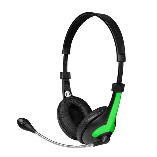 Stereo ausinės su mikrofonu MSONIC Garsumo valdymas MH538KG juoda-žalios