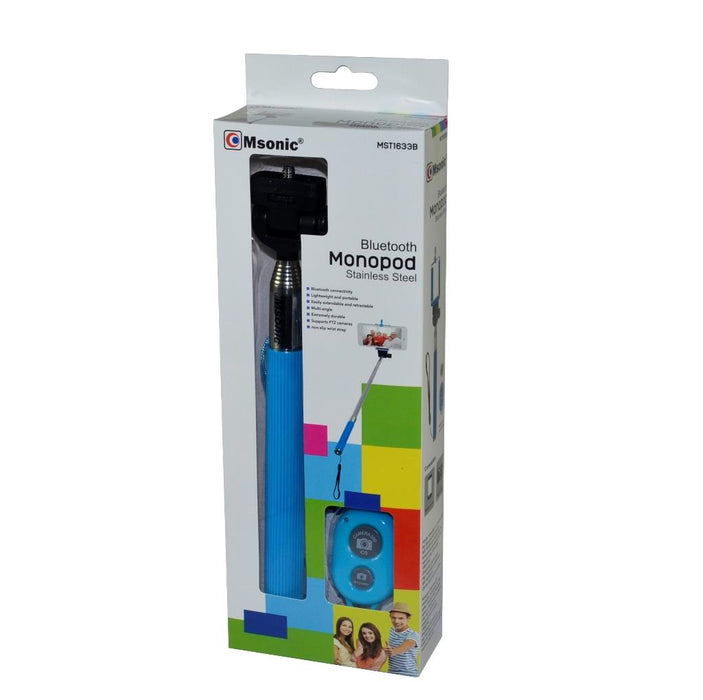 MSONIC Bluetooth Asmenukių lazda su nuotolinio valdymo pulteliu MST1633B mėlynas