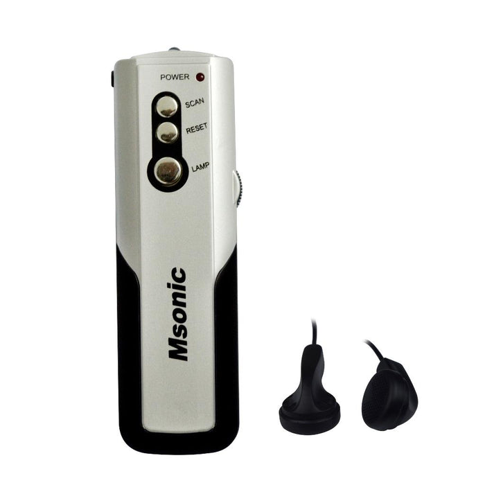 MSONIC Mini radijas su ausinėmis MDH3125 sidabrinis