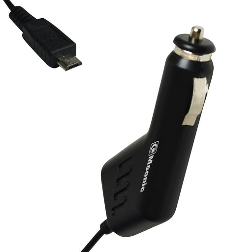 Automobilinis įkroviklis MSONIC micro USB, 1A, DC 12-24V MY3245UK Juodas
