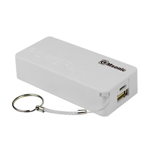 Nešiojamas įkroviklis Msonic power bank MY2580W, 5000mAh, Baltas