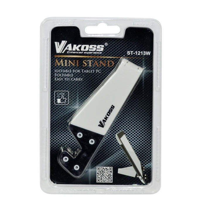 VAKOSS lankstymo stovėti tablet PC ir mobilieji telefonai ST-1213W Baltas