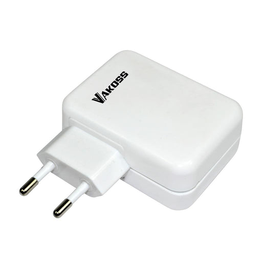 VAKOSS Multi-port USB įkroviklis  4xUSB, 4A, AC 100~240V TP-1883UW baltos