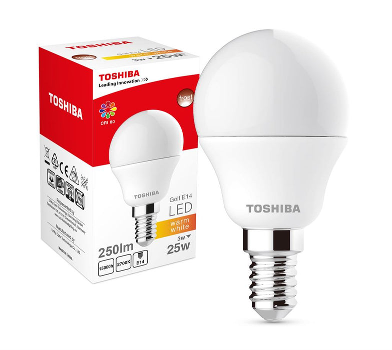 LED Lamp TOSHIBA Golf | 3W (25W) 250lm 2700K 80Ra ND E14