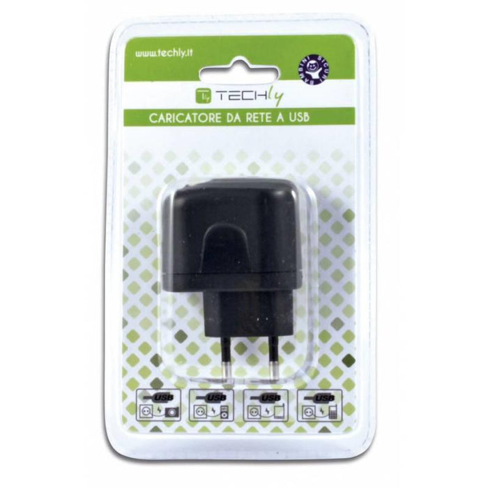 Techly USB įkroviklis 5V 2.1A juodas